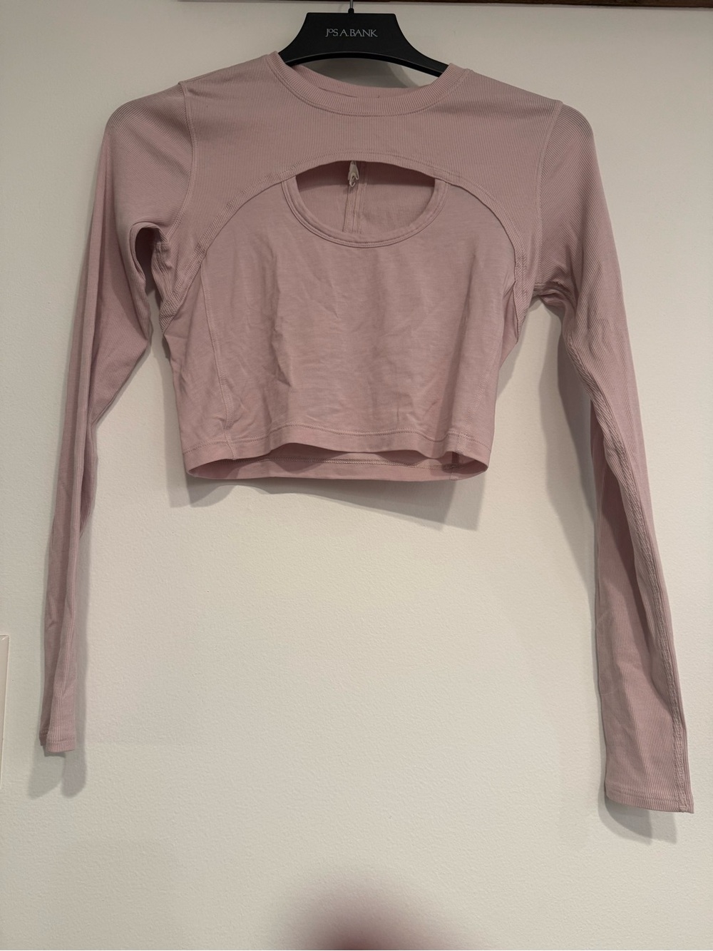 lululemon athletica Blush Rose Long-Sleeve Crop with Front Keyhole